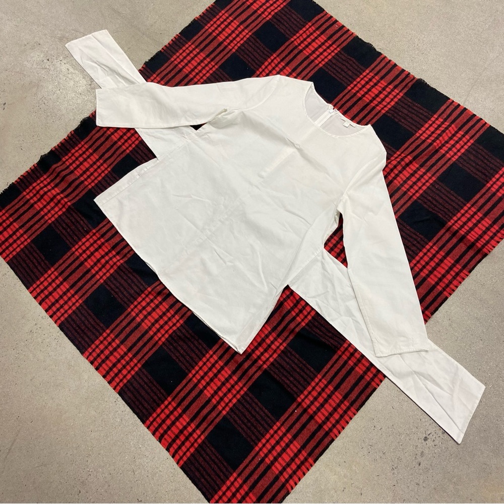 COS Long Sleeve Back Tie Top Blouse